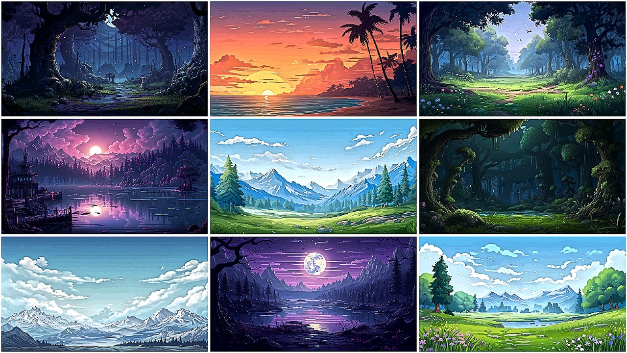 Media 1 for listing BACKGROUND - Pixel Nature 1