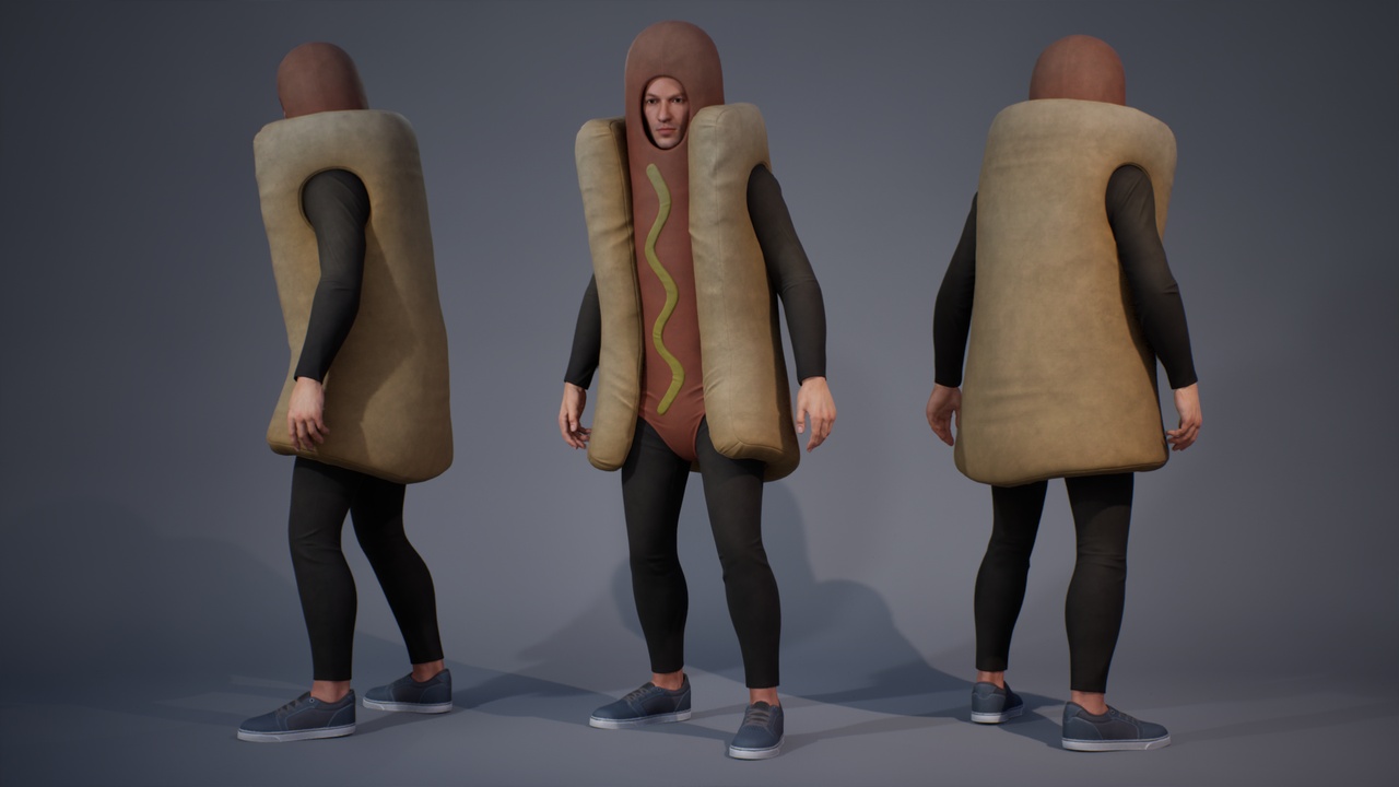 Media 1 for listing Hotdog Costume Man