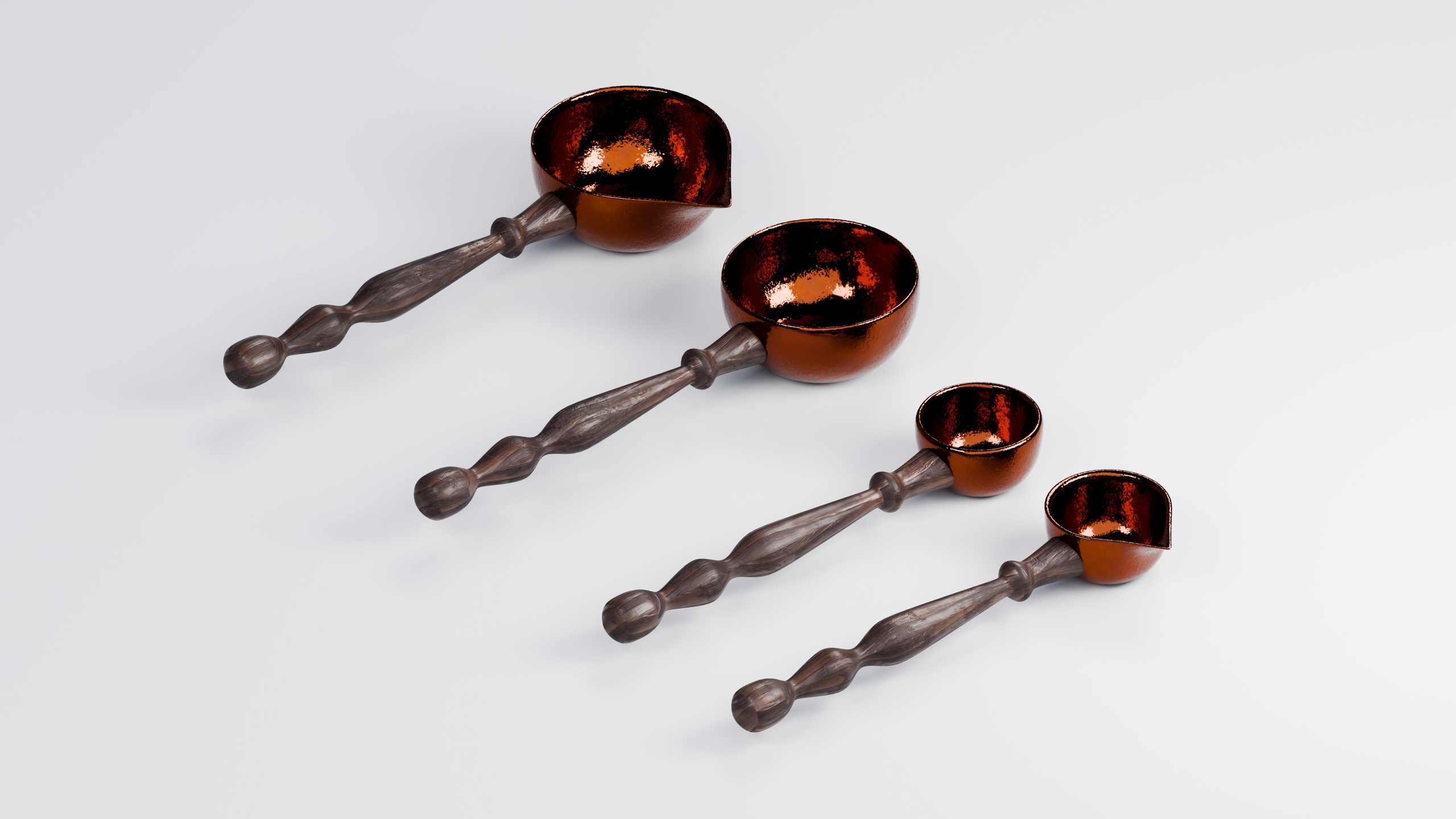 Media 1 for listing Stylized Alchemy Measuring Spoons