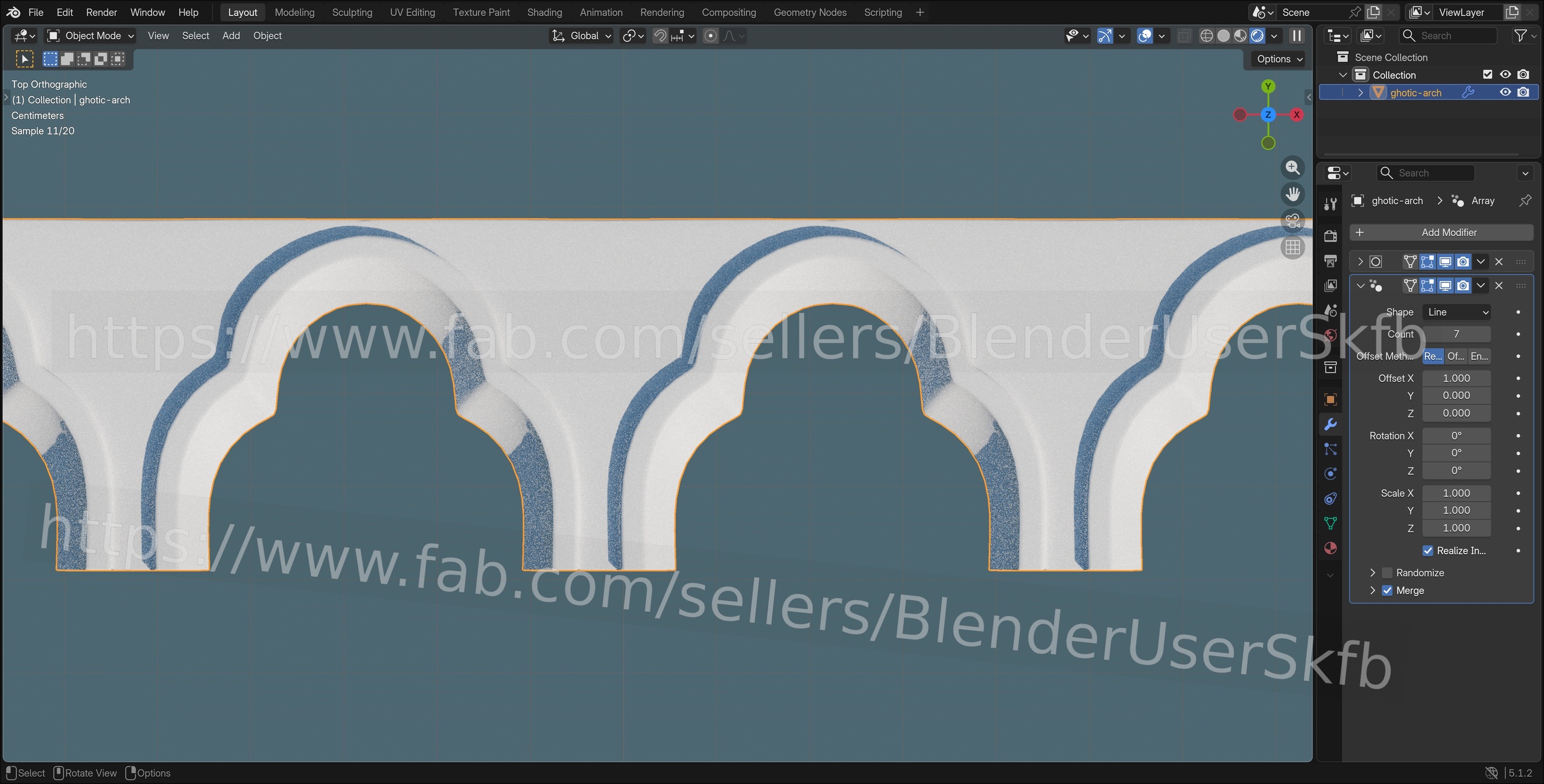 Media 1 for listing Ghotic Arch (Tileable)