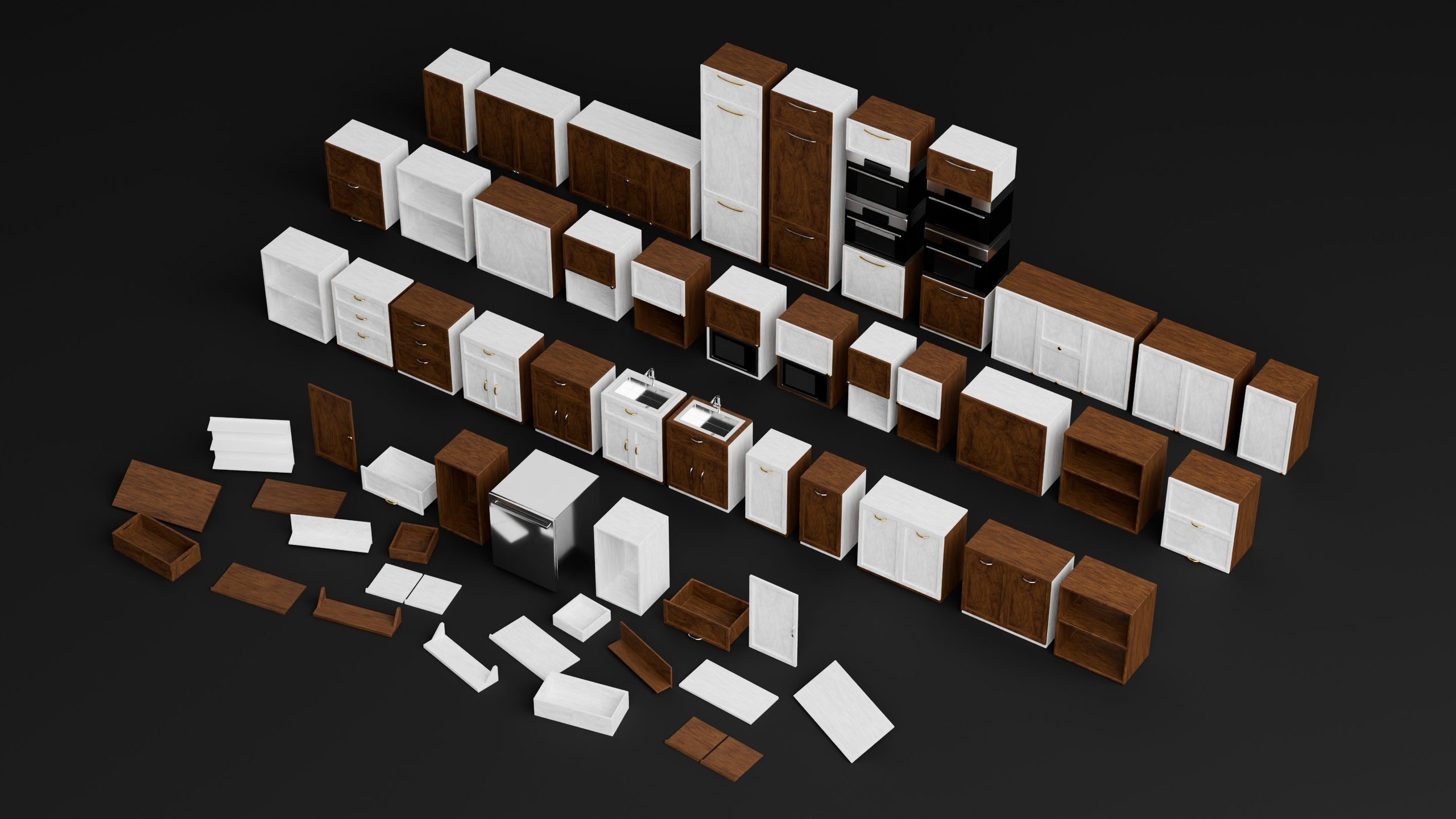 Media 1 for listing Modular Kitchen Cabinet Pack