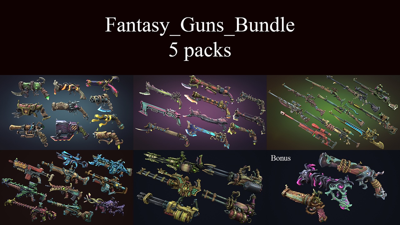 Media 1 for listing Fantasy guns