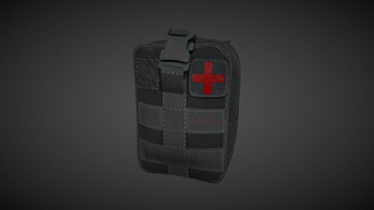 Media 1 for listing Individual First Aid Kit (IFAK,Black color)