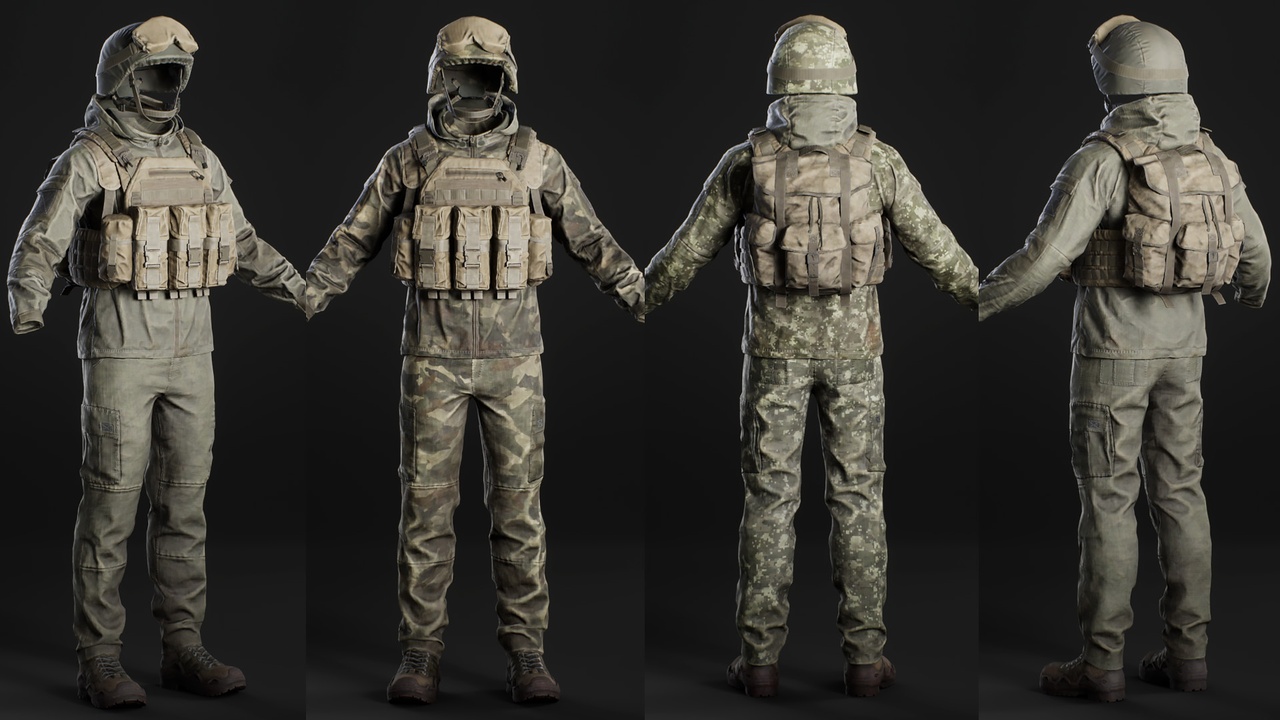 Media 1 for listing Forest Military Outfit 02 - Metahuman