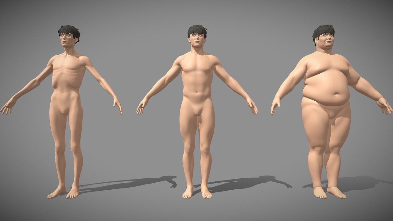 Media 1 for listing Base Mesh Pack - Male