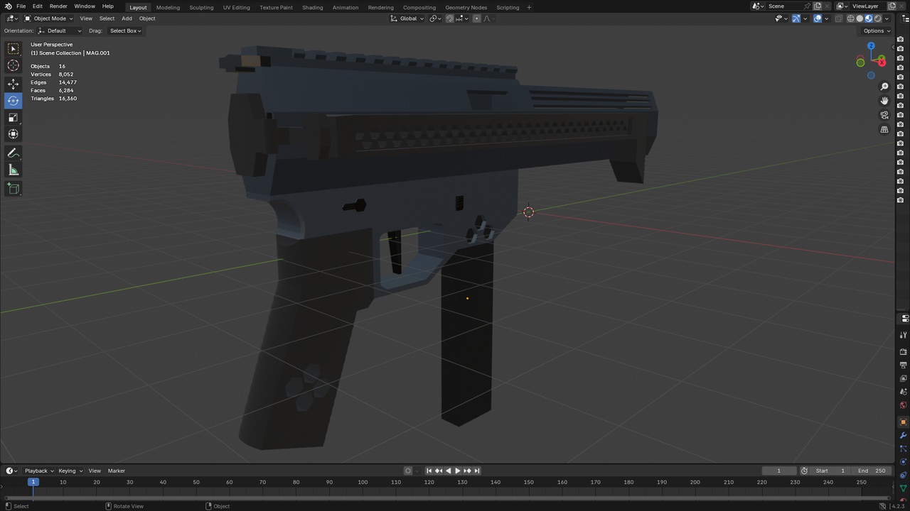 Media 1 for listing Pistol Caliber Carbine B (low poly)