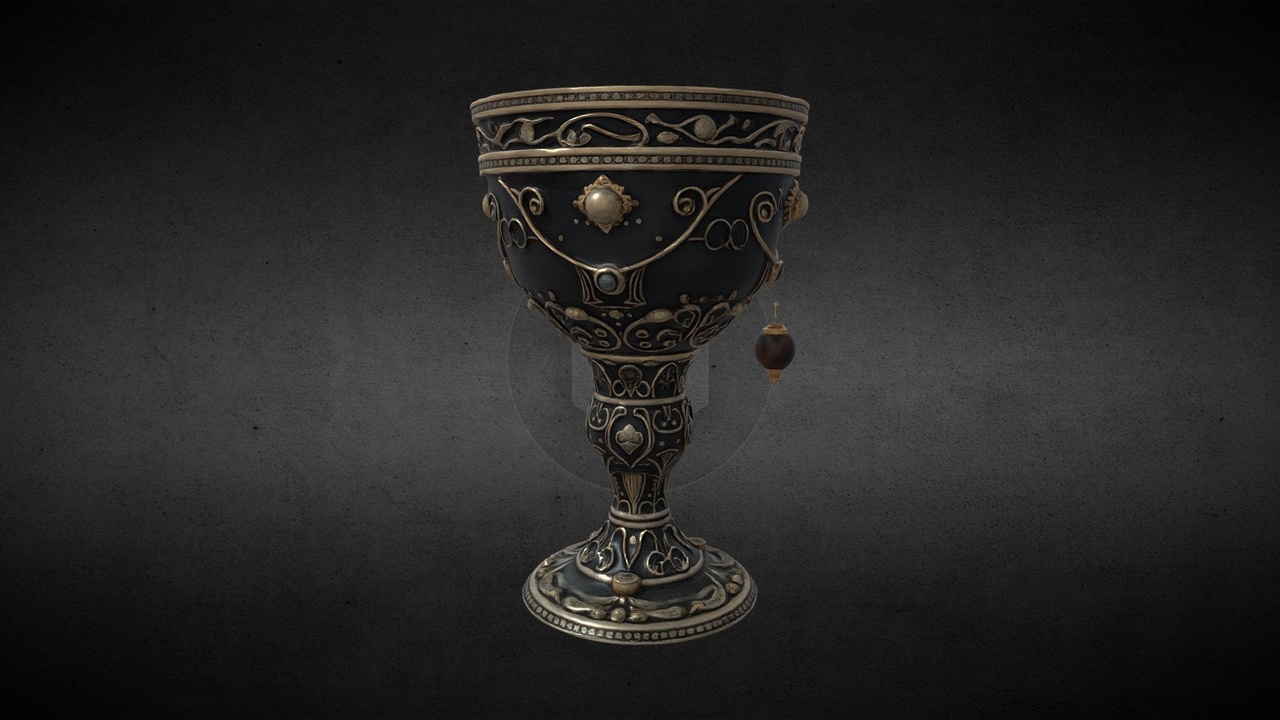 Media 1 for listing Ornate+goblet+3d+model (1)
