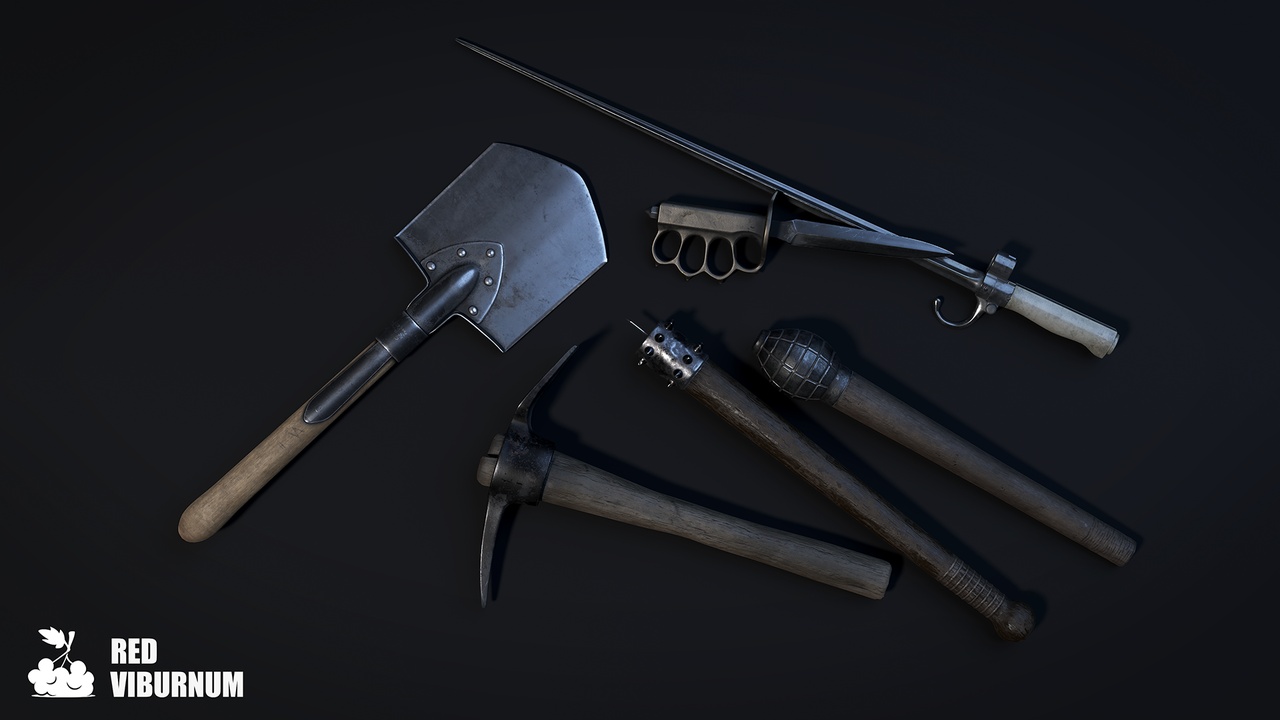 Media 1 for listing 20th century Cold Weapon – Game Ready Asset PacK