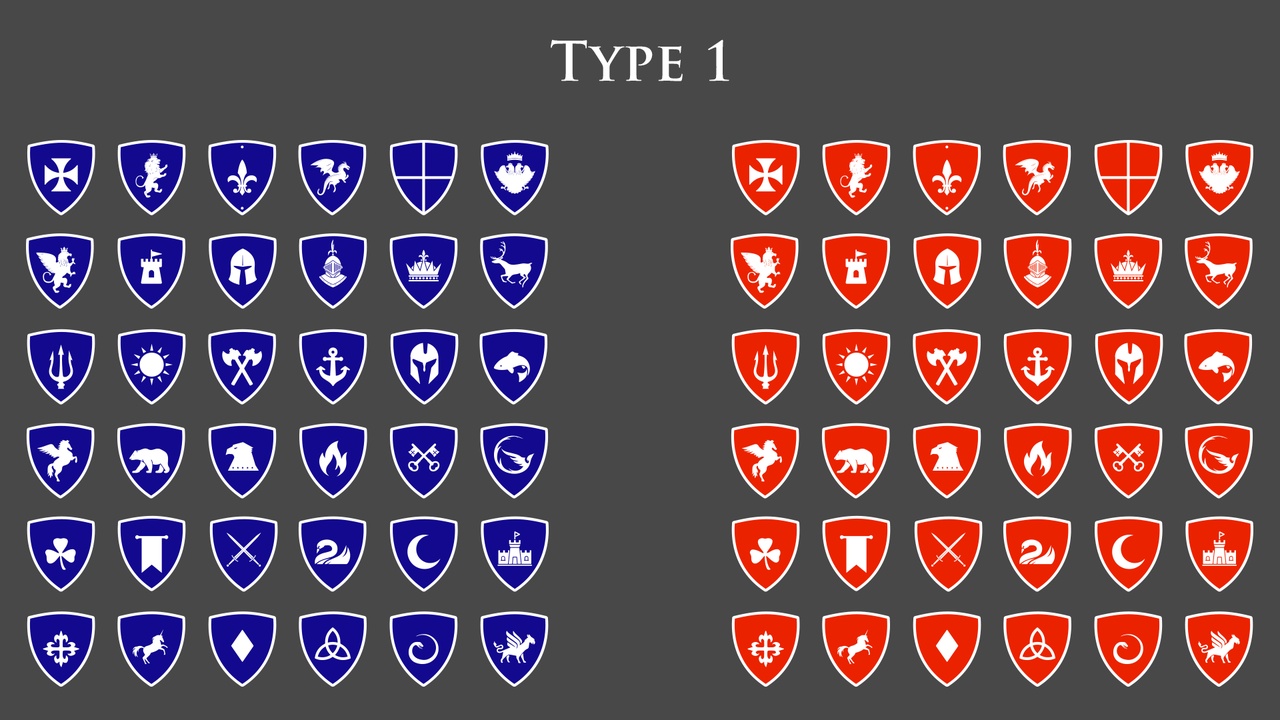 Media 1 for listing Medieval Shields Icons