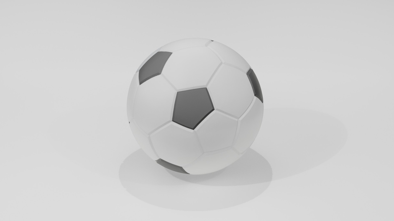Media 1 for listing Soccer Ball 3D Model – Low Poly Sports Prop