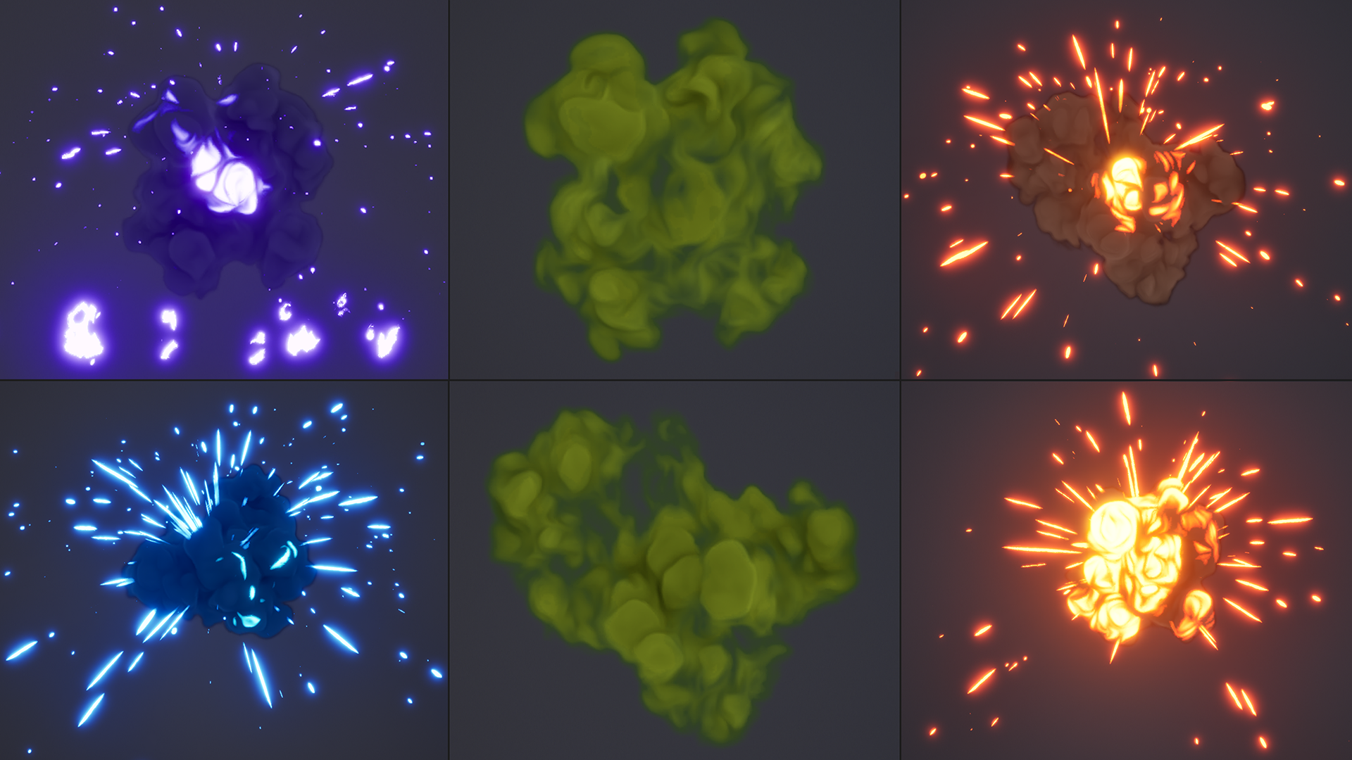 Stylized Explosion Pack Vol1 | Fab