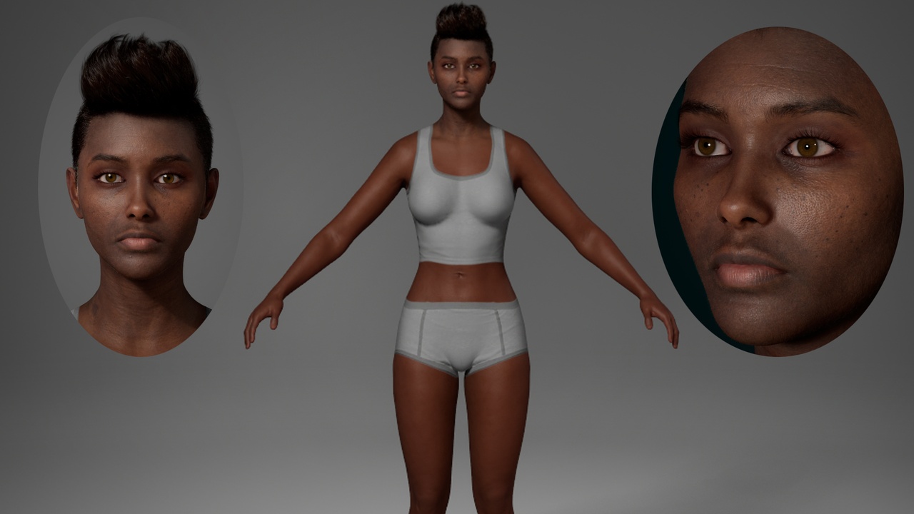 Media 1 for listing Editable MetaHuman Beauty - Michelle.With hair, no clothing included.