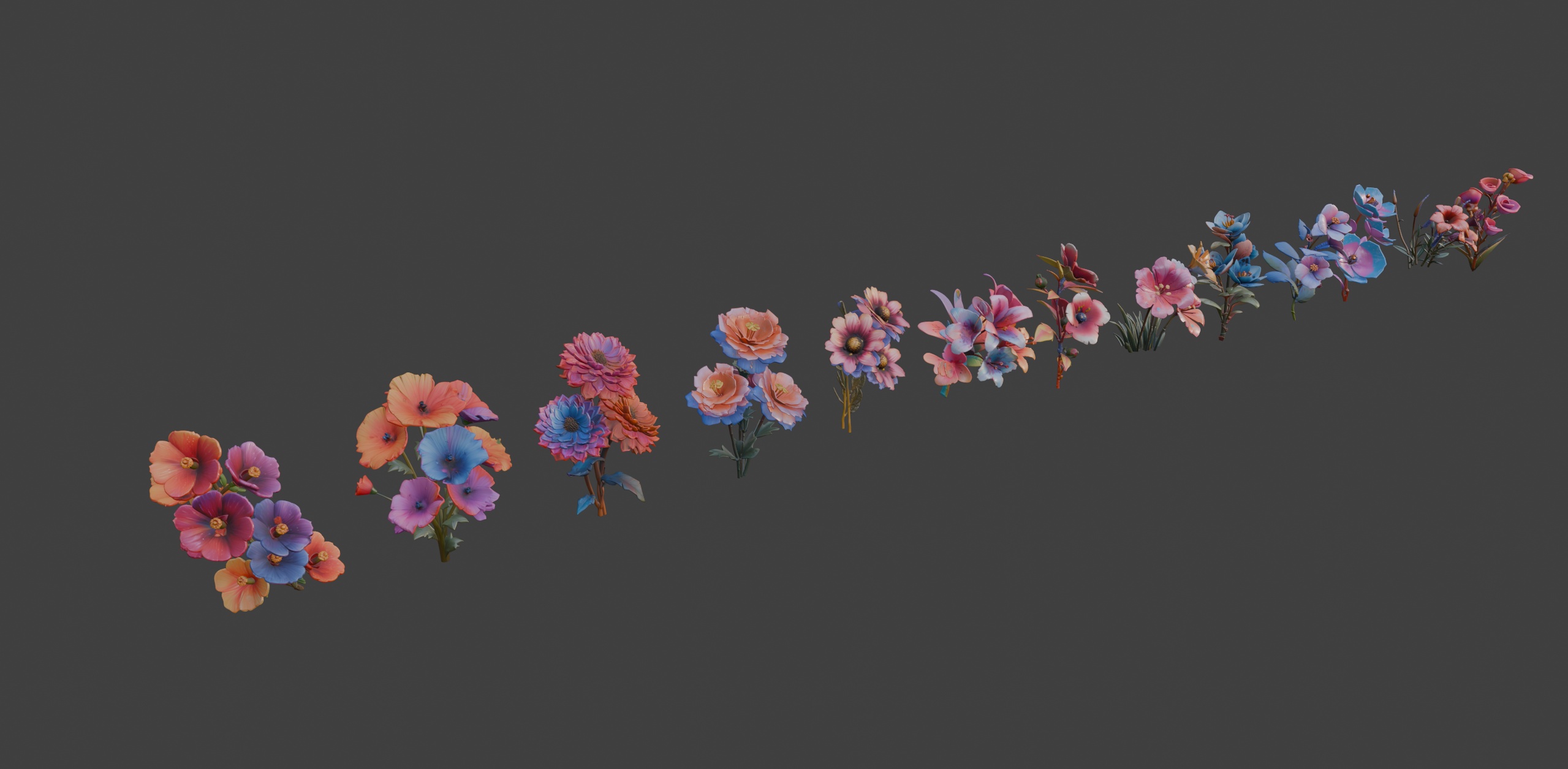 Media 1 for listing 🌺 Stylized Flowers Set 1