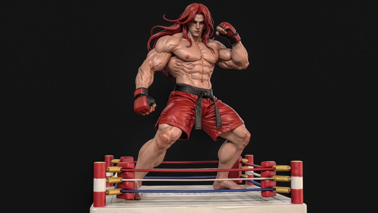 Media 1 for listing Muscular Fighter 2 3D Print Ready