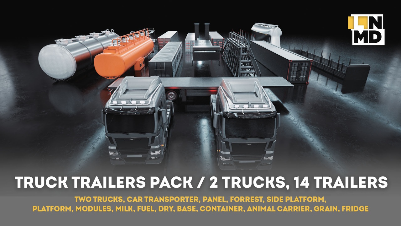 出品2 TRUCKS and 14 TRAILERS FULL PACKのメディア1