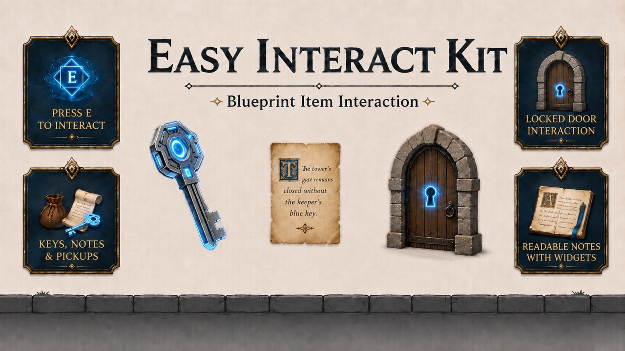 Media 1 for listing Easy Interact Kit | Blueprint Item Interaction