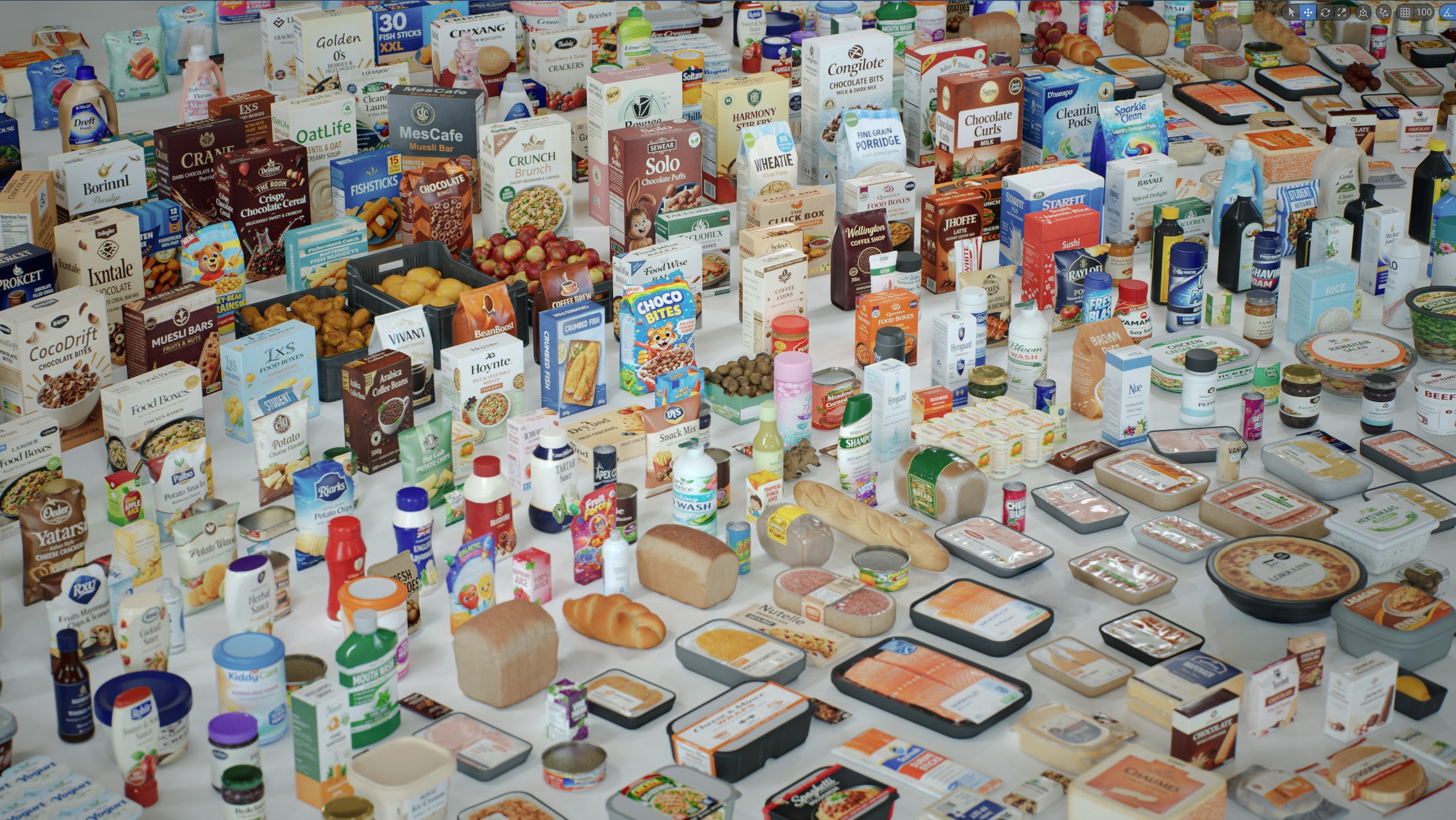 Media 1 for listing Grocery Store Food Items Kit