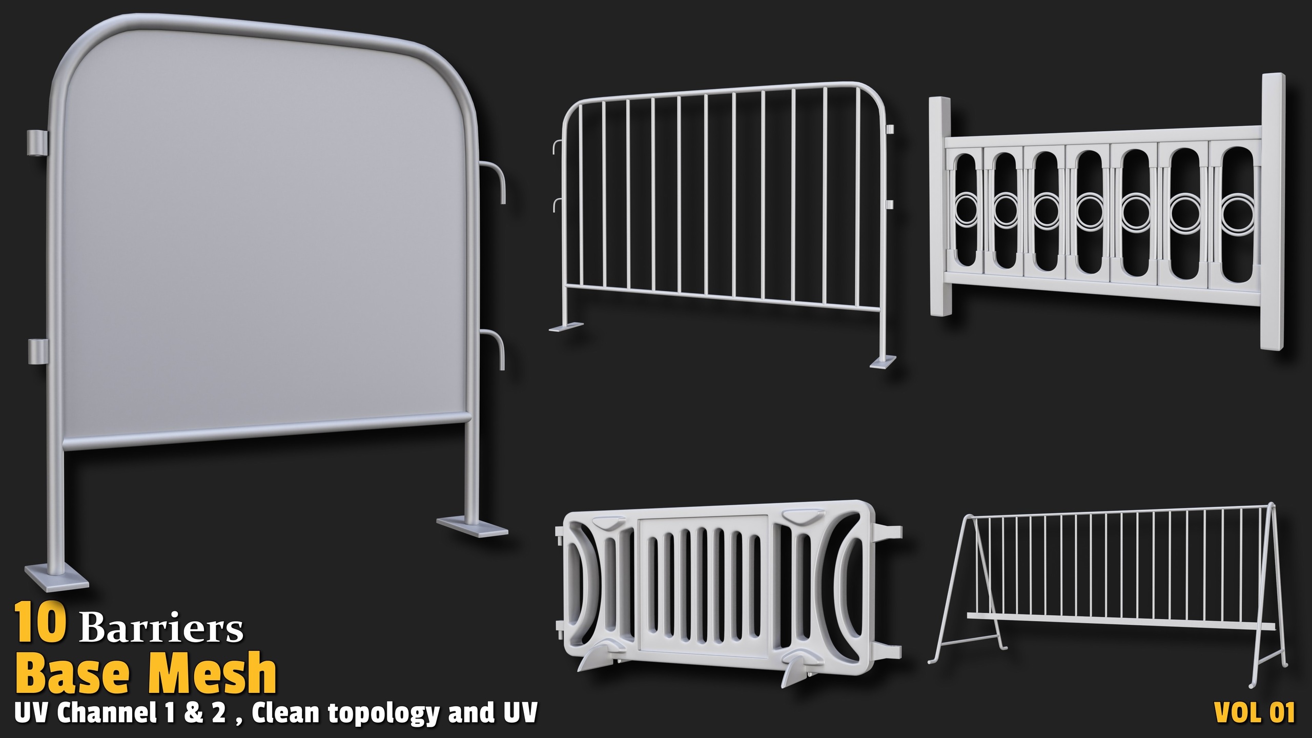 Multimedia 1 para anuncio 10 Barriers | Base Mesh-VOL01