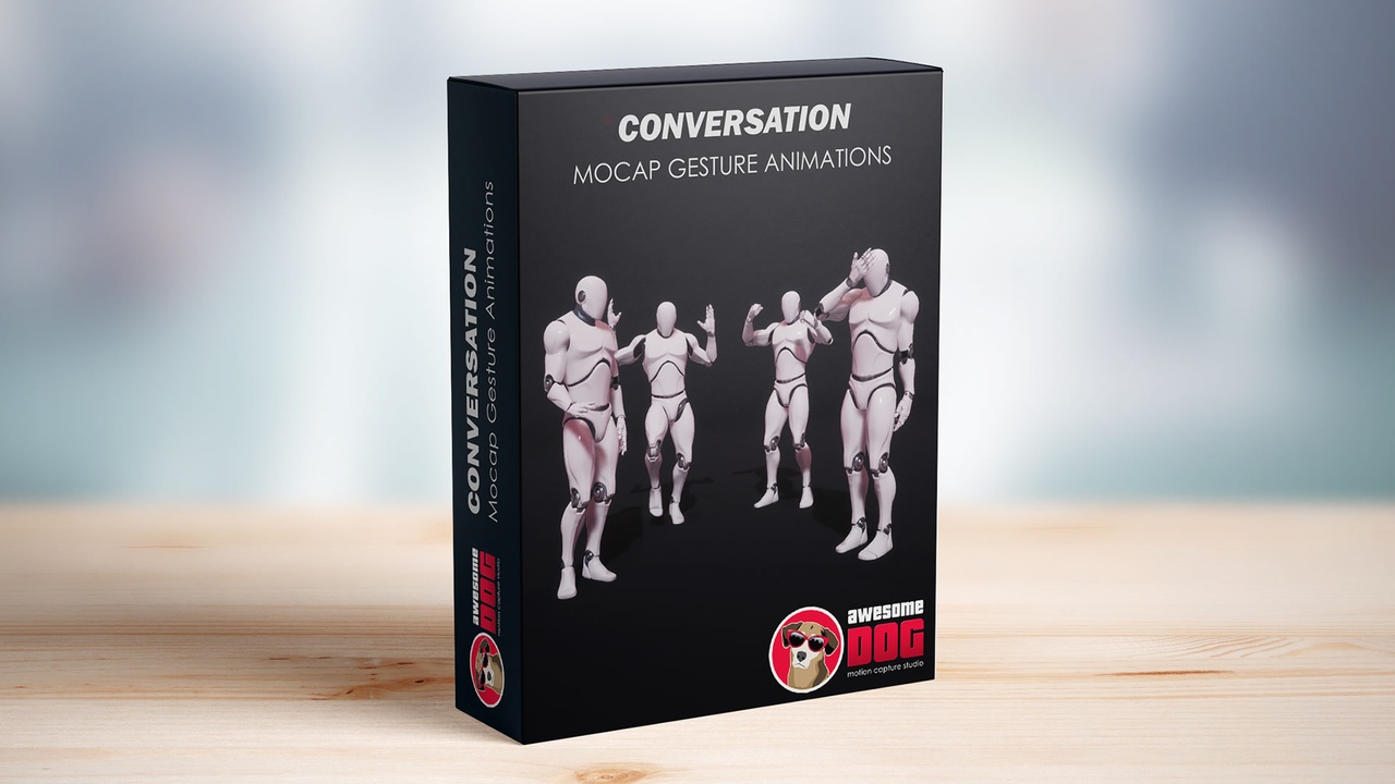 Media 1 for listing Conversation Gesture MoCap Animation Pack