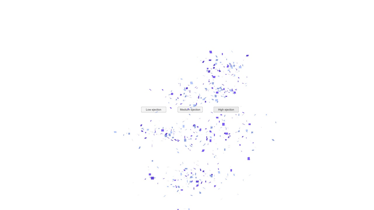 Media 1 for listing Confetti effect UI