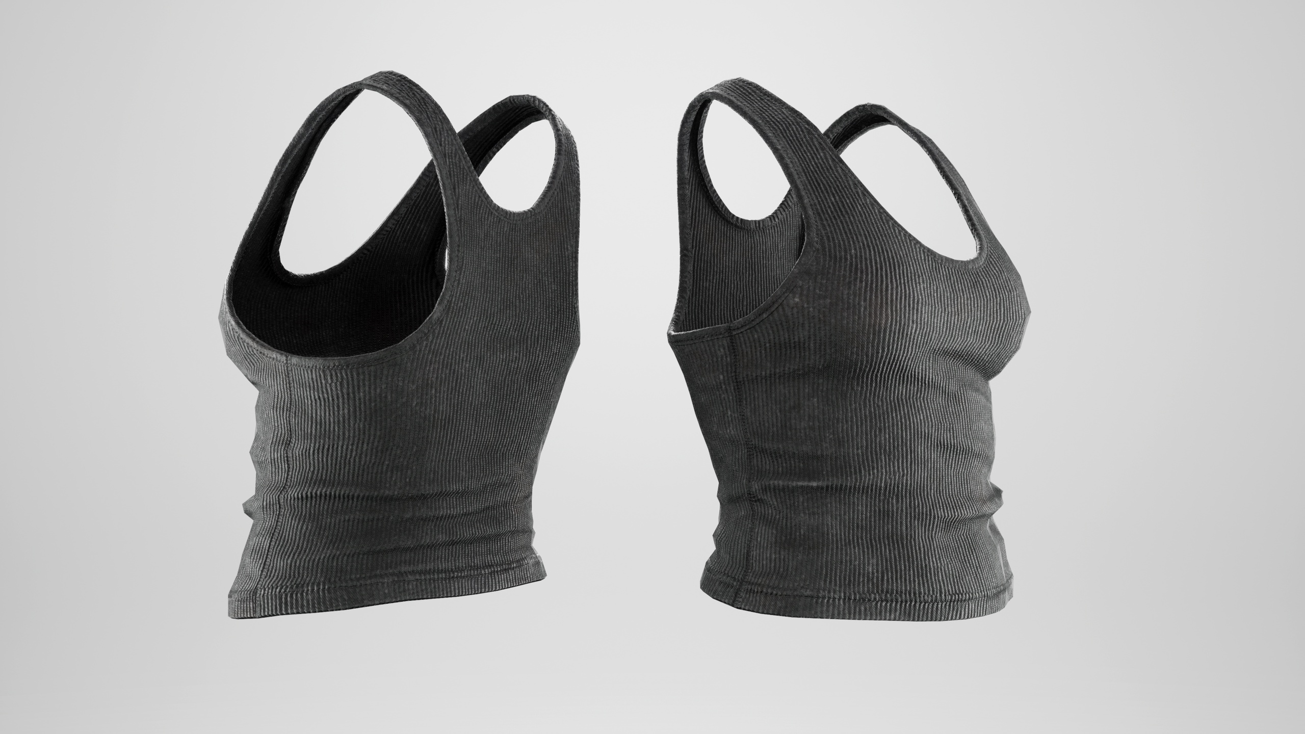 Media 1 for listing Realistic Resizable Ribbed crop tank top for MetaHuman