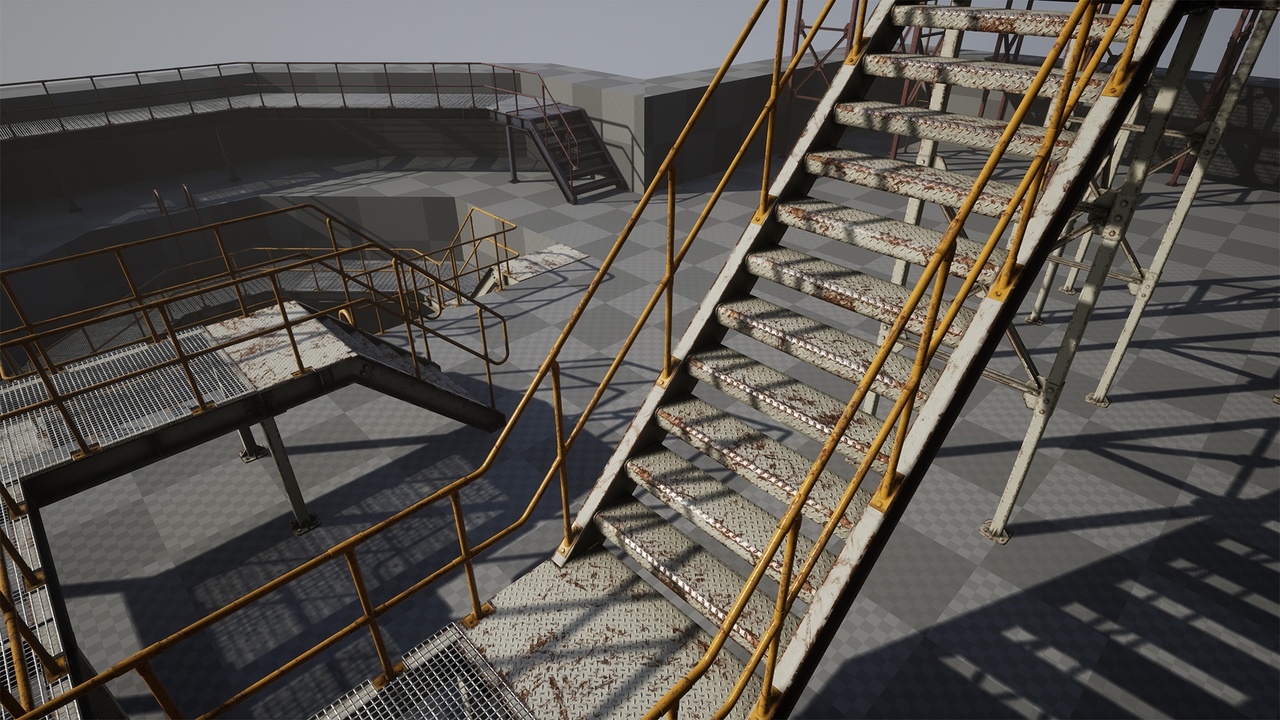 Modular Industrial Catwalks Set 제품 등록을 위한 미디어 1개