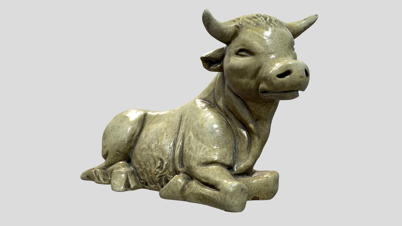 Media 1 for listing Nativity scene figurine: Ox Belen Porcelain