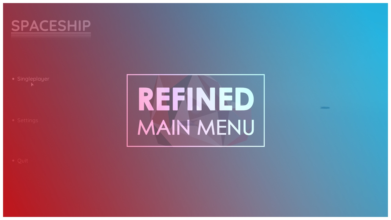 Media 1 for listing REFINED MAIN MENU