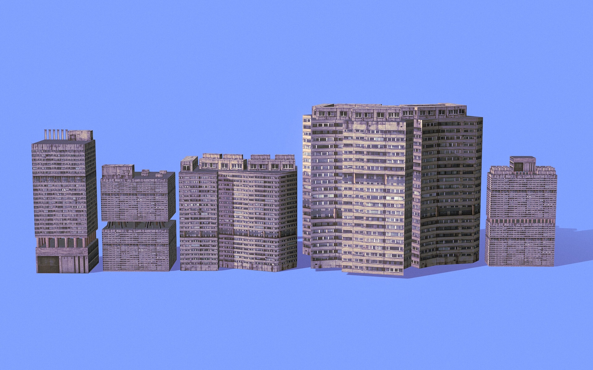Media 1 for listing 5 Abandoned Buildings Pack