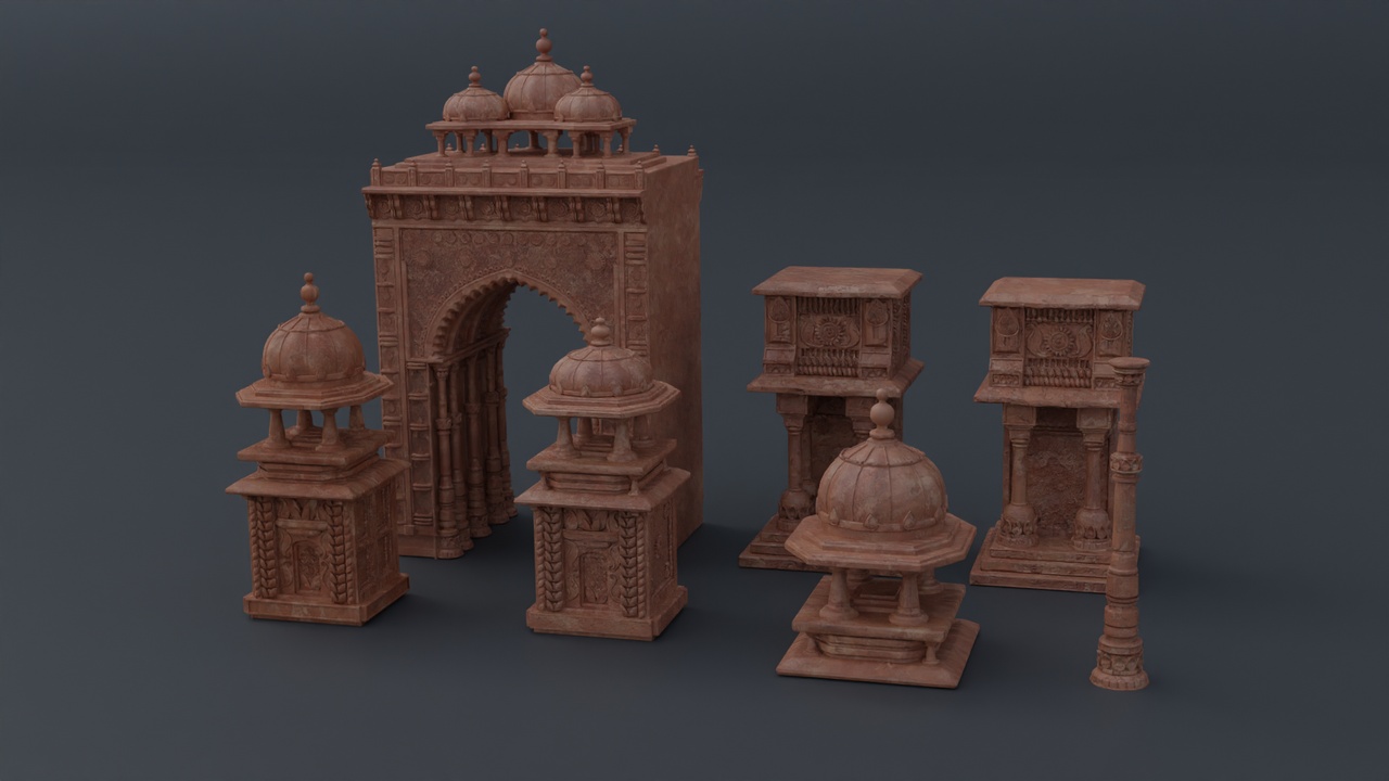Indian Heritage Modular Architecture Pack | Fab