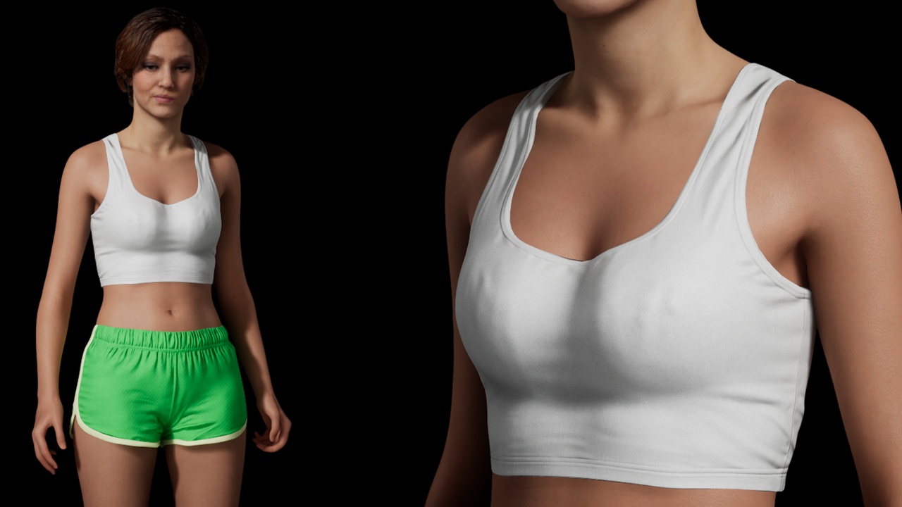 Media 1 for listing Realistic TankTop - Customizable - Metahuman Compatible
