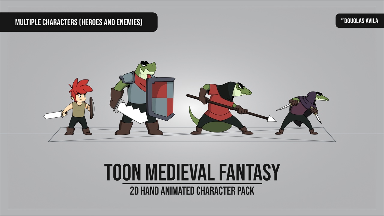 Media 1 for listing Fantasy Character Pack 2D