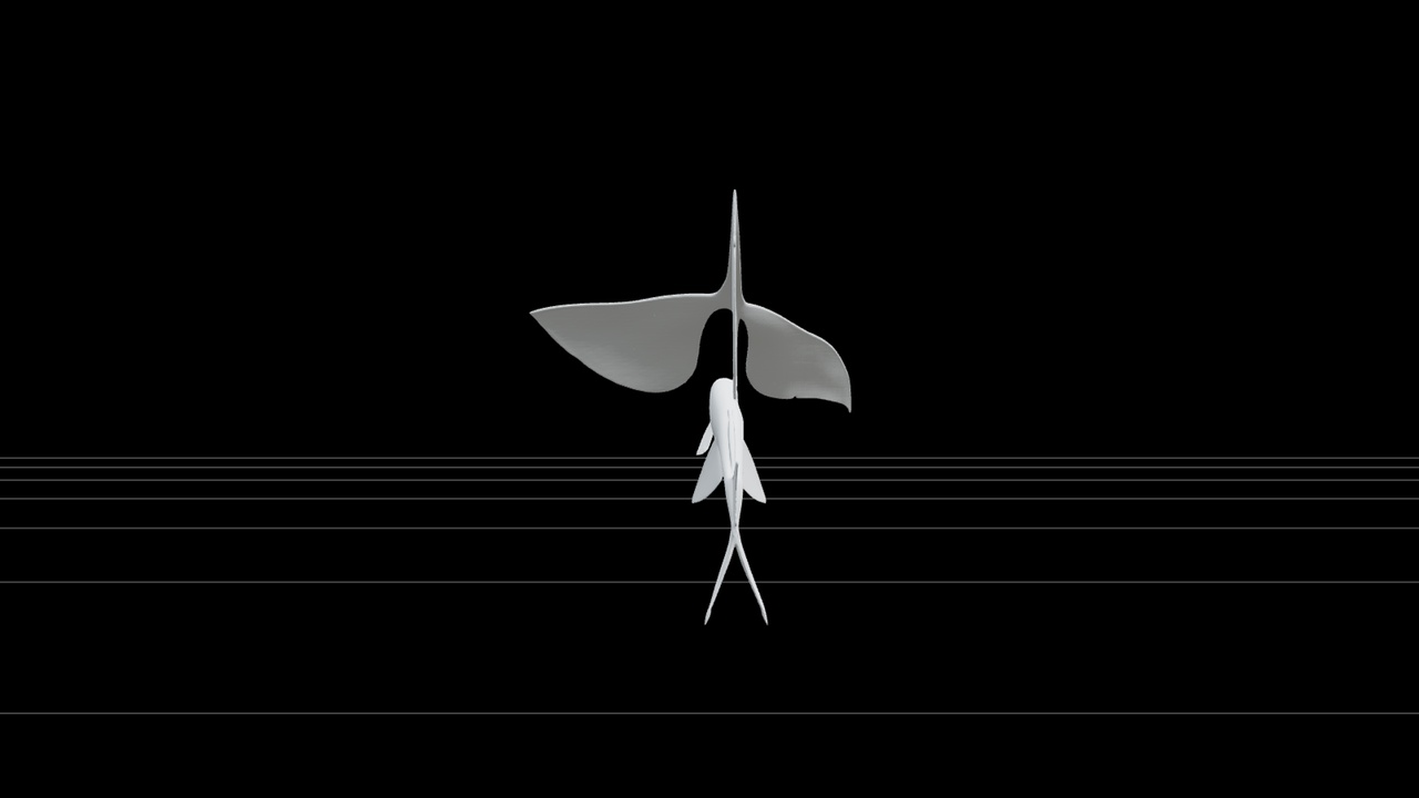 Media 1 for listing Flying Fish Model Wing Like Fins Forked Tail Detailed Reference