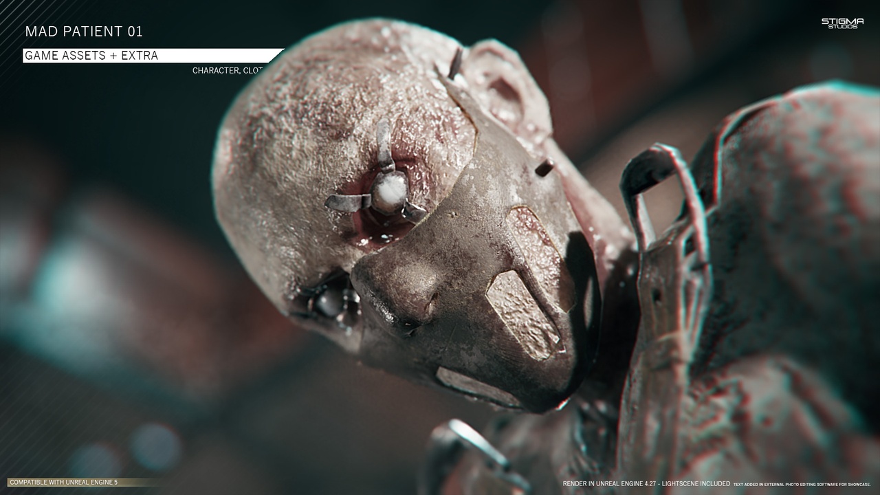 Media 1 for listing Mad Patient Bundle 01 - Game Assets + Extra | STIGMA STUDIOS
