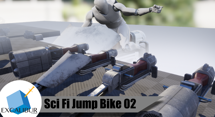 Sci-Fi Jump Bike 2 (Animations and Models) | Fab