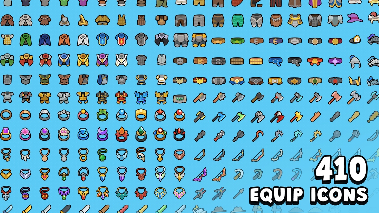 Media 1 for listing 2D Minimal - Equip Item Pack