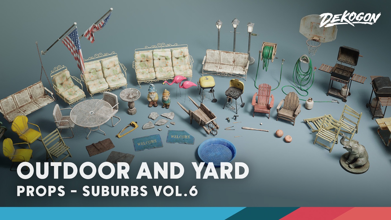 Suburbs VOL.6 - Outdoor and Yard (Nanite and Low Poly) 제품 등록을 위한 미디어 1개