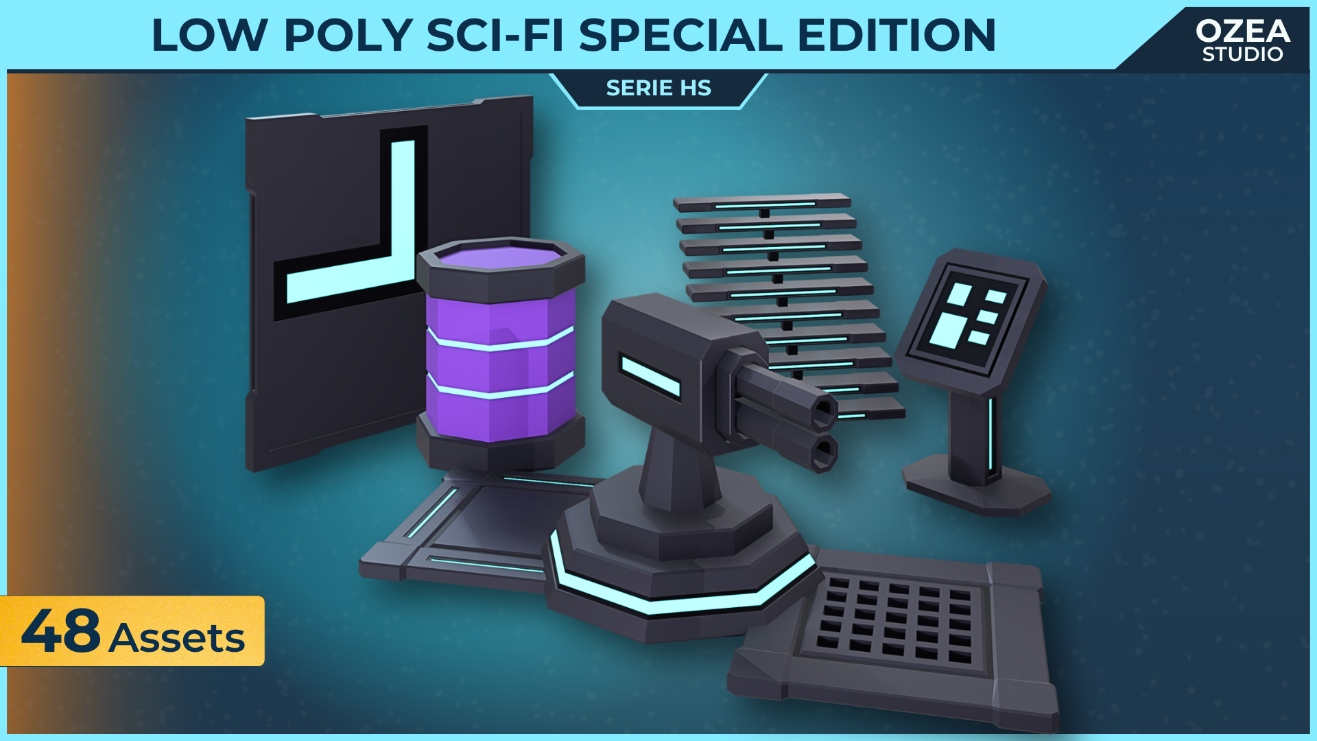Low Poly Sci-Fi Special Edition Bundle HS | Fab