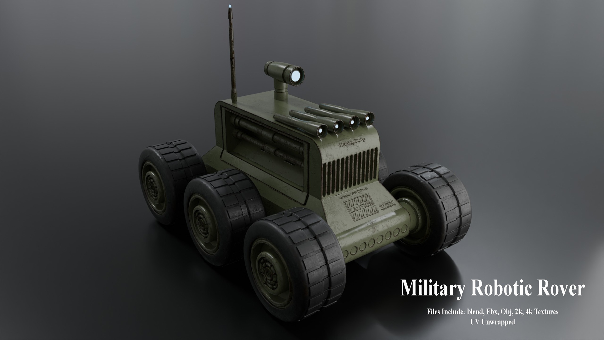 Media 1 for listing Military Robotic Rover