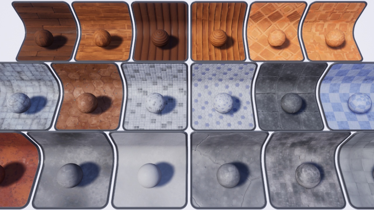 出品Stylized Material Pack 01 (Stylised Materials)のメディア1