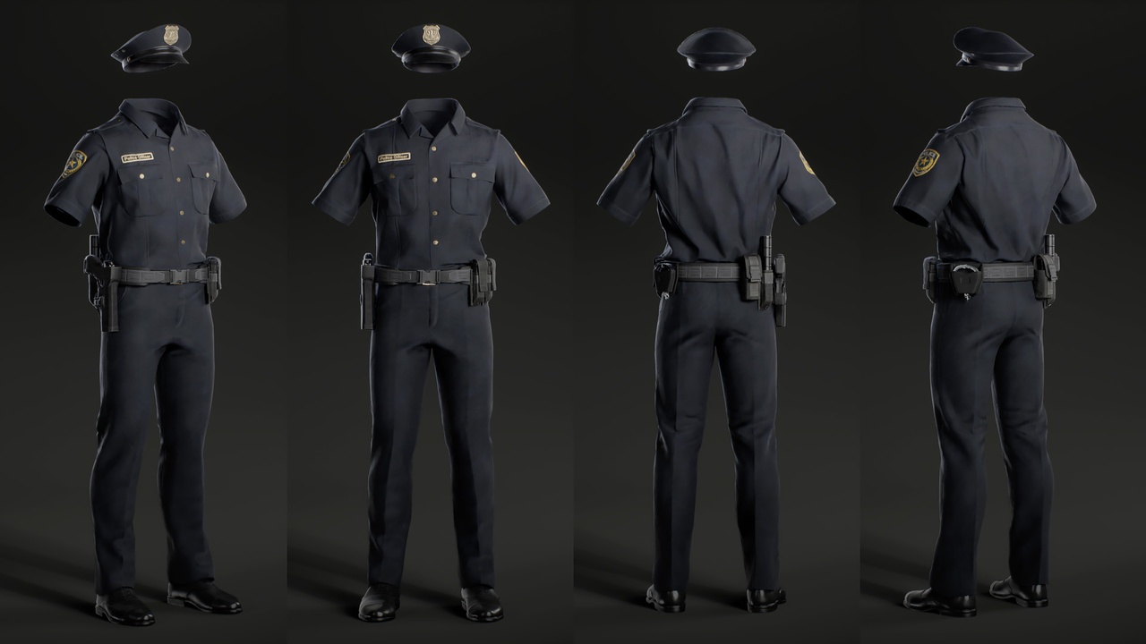Media 1 for listing Police Uniform 02 - Metahuman