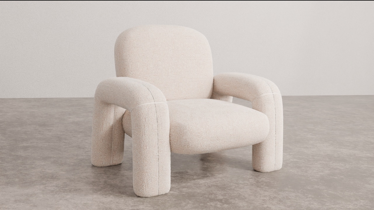 Media 1 for listing Nicxon Sheepskin Armchair