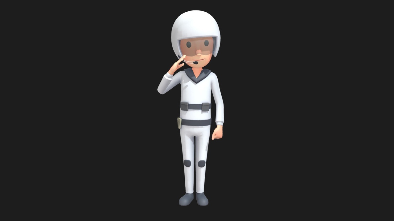 Media 1 for listing Astronaut Cartoon Rigged Animation Pack
