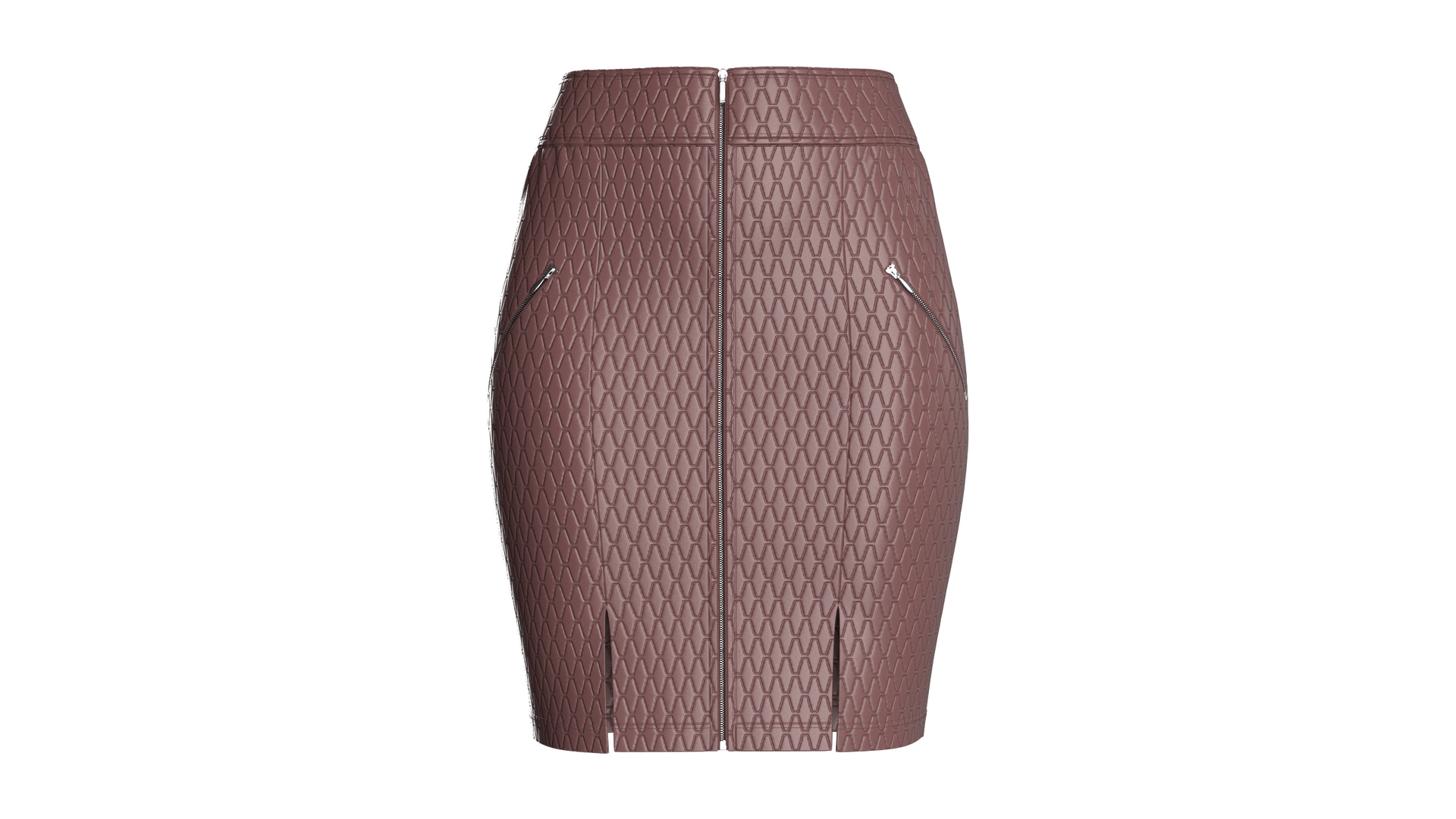 Media 1 for listing Girls Leather Zip Front Mini Skirt | High Poly