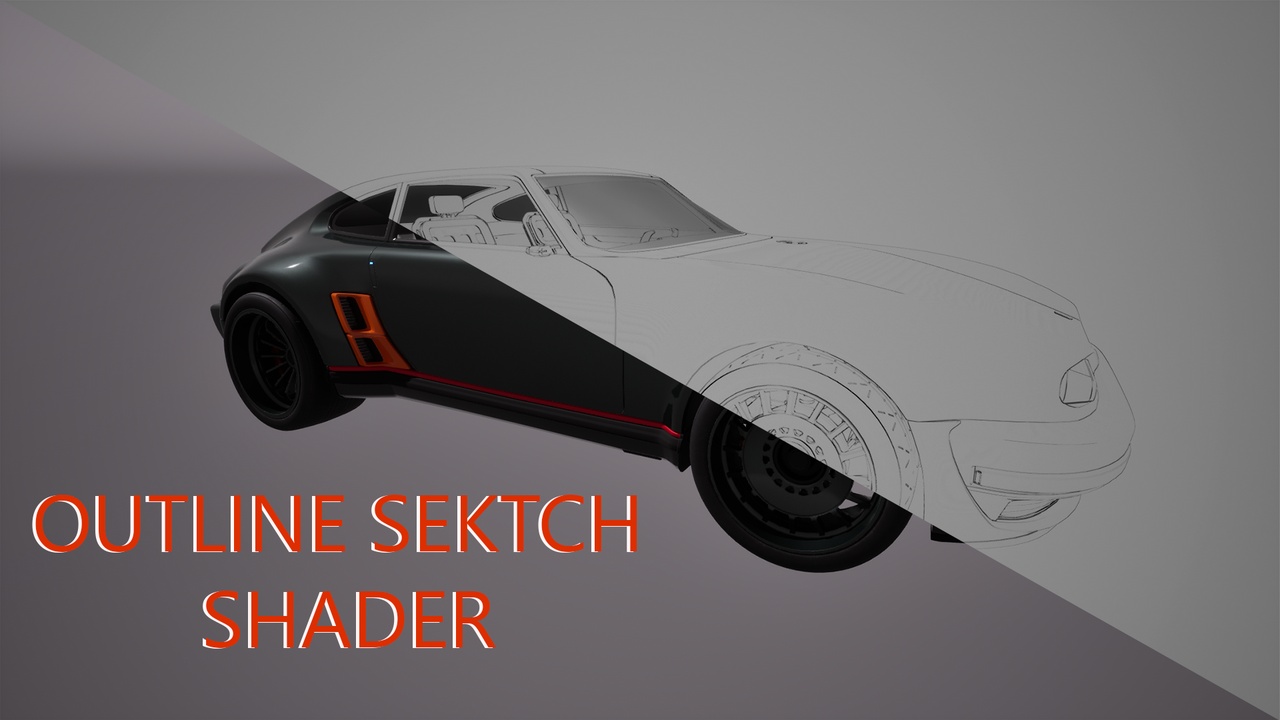 Media 1 for listing Outline Sketch Shader - Post Process Material