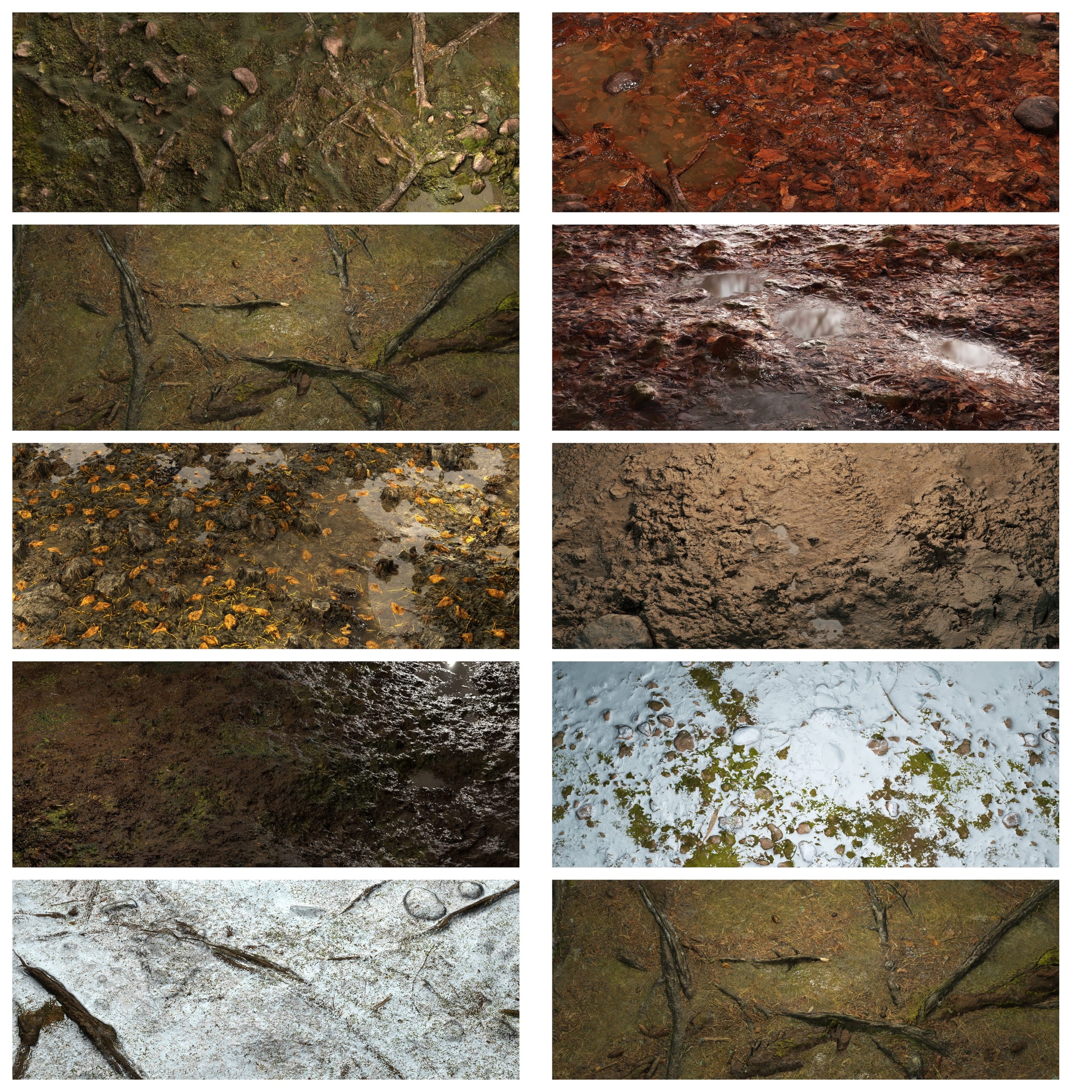 Media 1 for listing Forest Floor 8K PBR Texture Collection