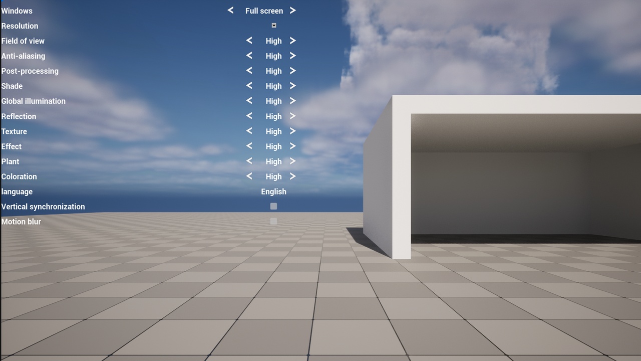 Media 1 for listing Game General Settings