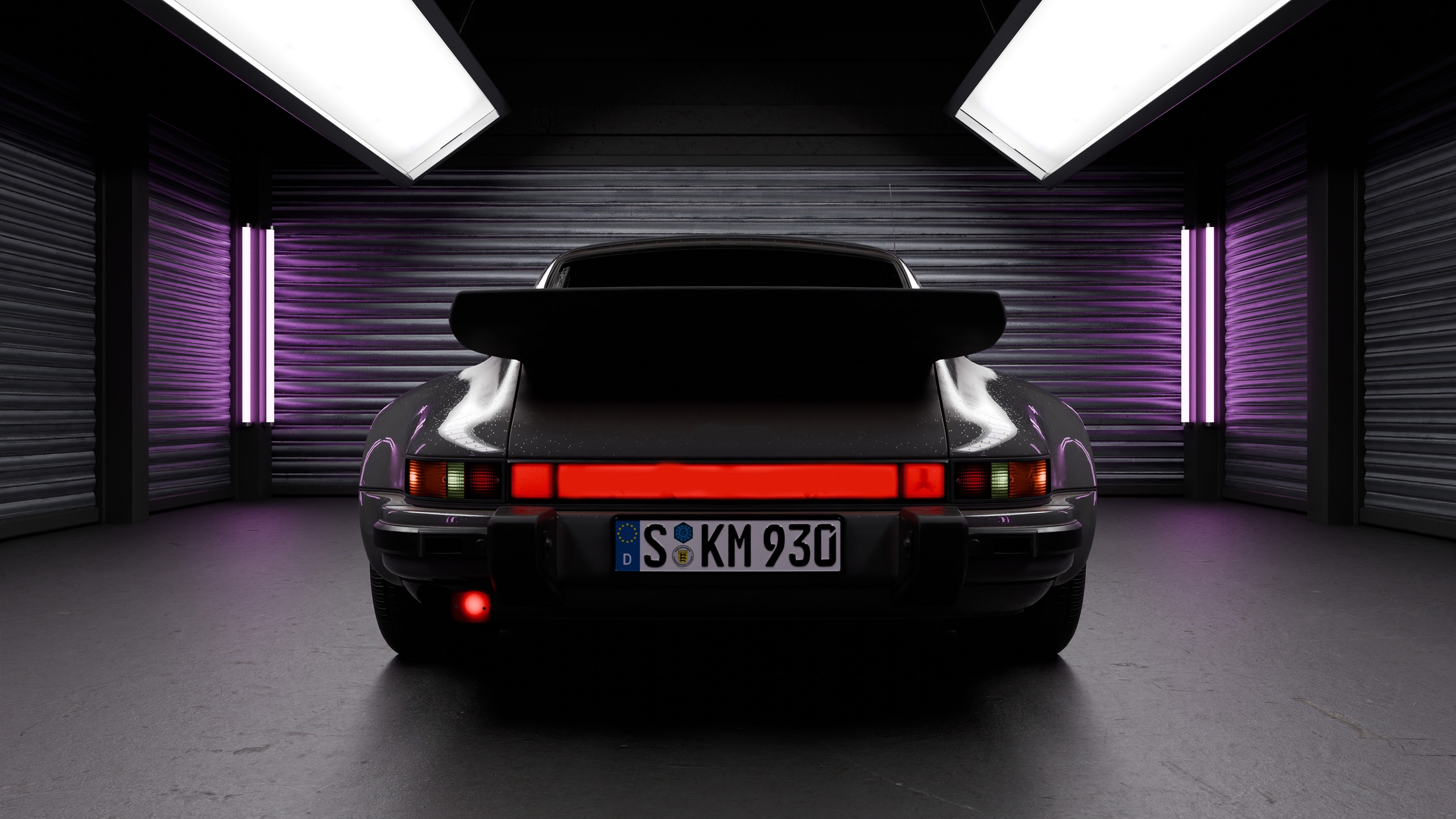 Media 1 for listing π Neon Garage β Automotive Render Environment (Blender Ready)