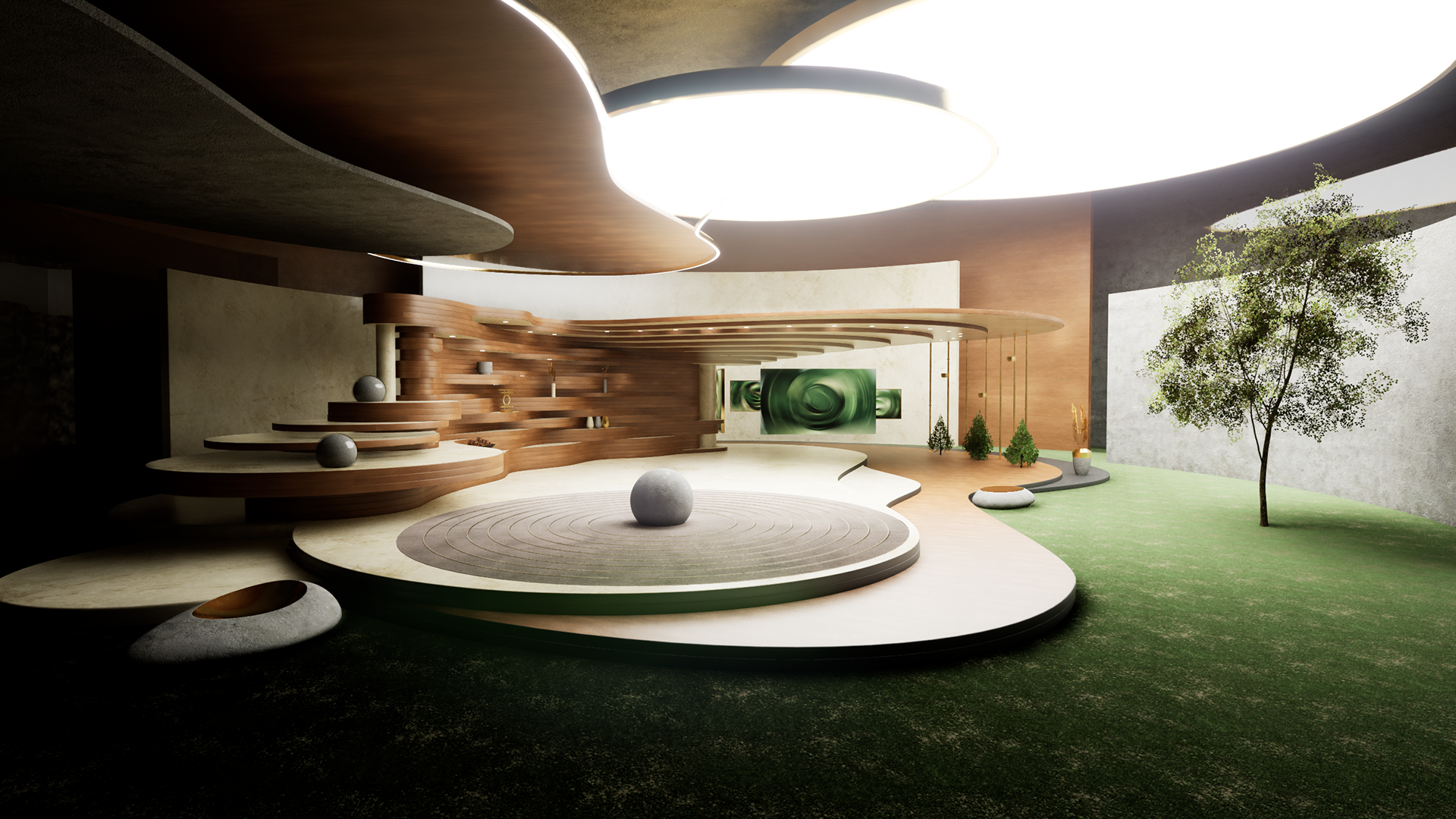 Curved Layers stock set by Aximmetry | Fab