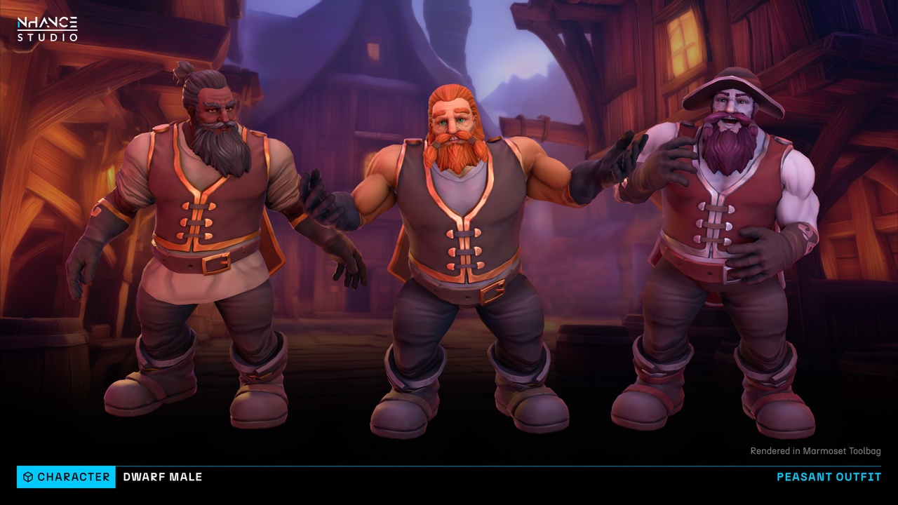 Media 1 for listing Stylized Modular Dwarf Male